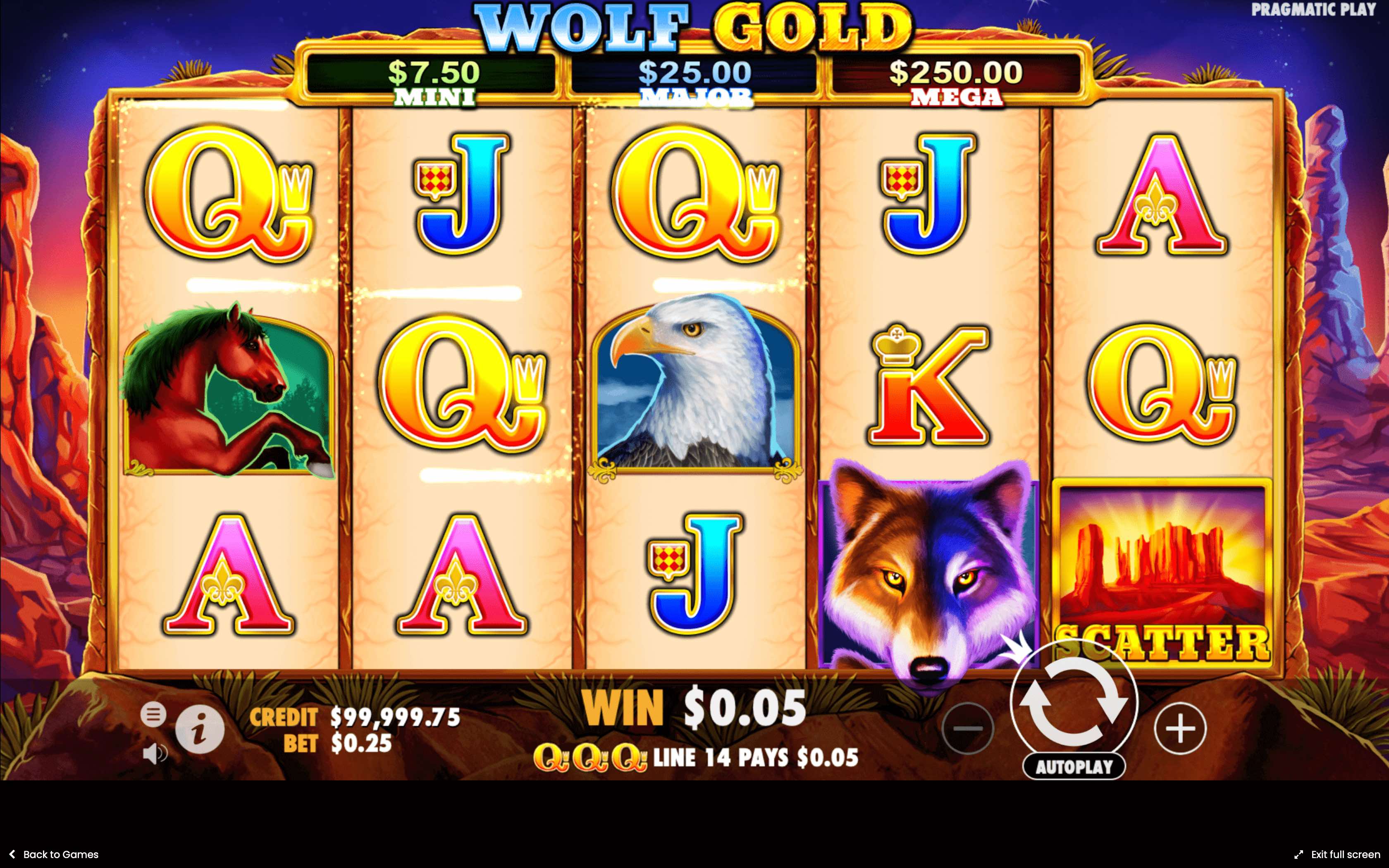 wolf gold play online